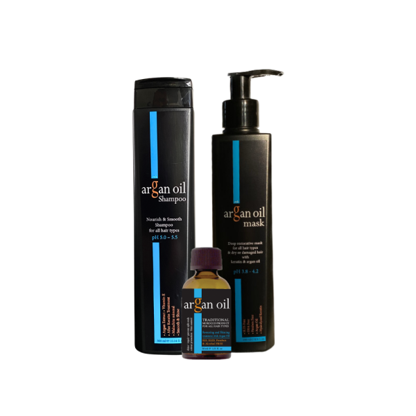 Argan Oil set za negu kose šampon maska ulje